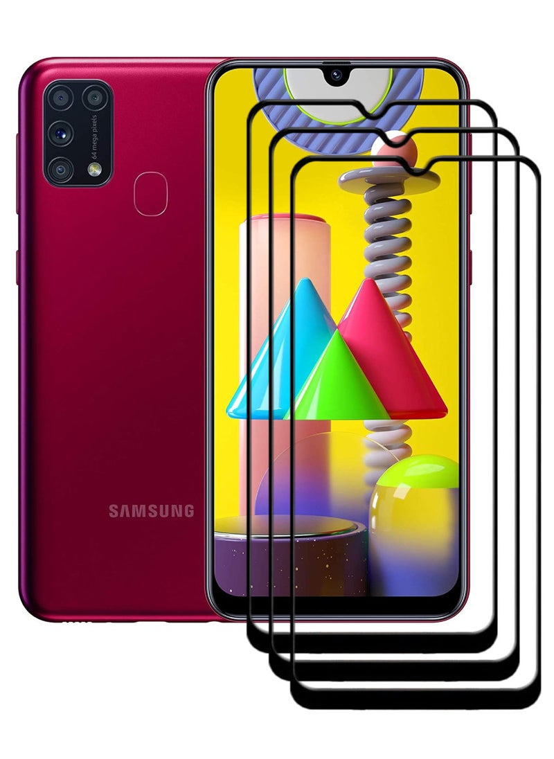 ACLIX 3 Pieces Antistatic ESD Dustproof Premium Quality High Definition Tempered Glass Screen Protector Designed For Samsung Galaxy M31 - Image 1