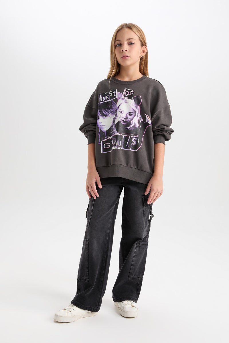 ديفاكتو سويت شيرت بناتي اوفر سايز من وينزداي - Image 2