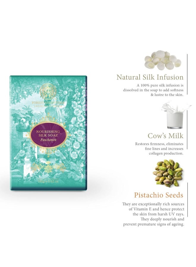 Forest Essentials Nourishing Silk Soap Panchamrit 100g - Image 3
