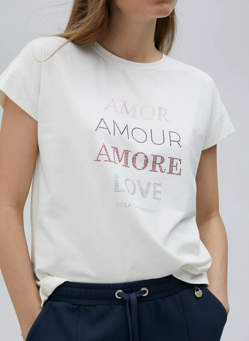 Lola Casademunt Short-sleeved Amore T-shirt