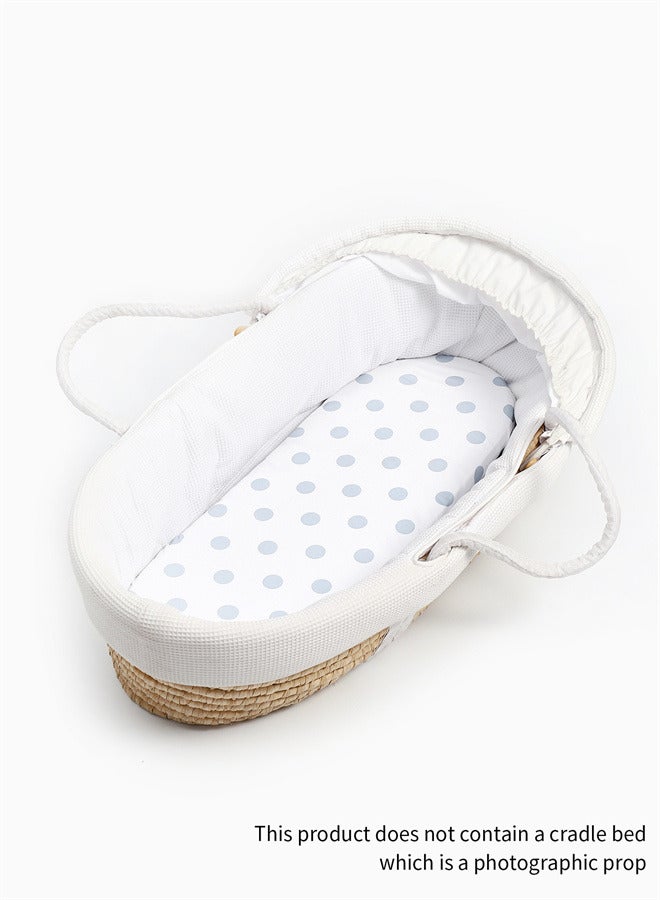 2 Pack Bassinet Sheets for Boys, Girls - Jersey Fitted  Moses Basket Sheet, Baby  Bedsheet eutral, Bassinet MattressSheets, Soft Baby Sheets, Unisex  Fitted Sheet  - Image 5