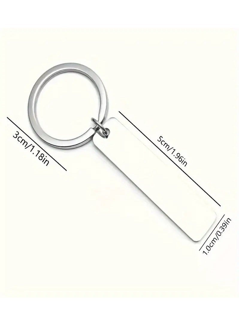 ماسية سلسلة مفاتيح معدنية أنيقة بعبارة مؤثرة - توكل على الله ومشاعر الحب العميق - ميدالبة مفاتيح - Image 2