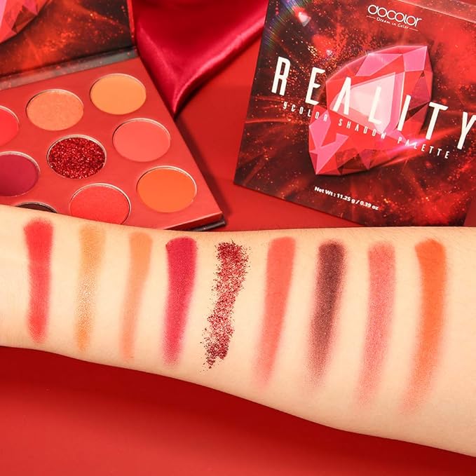 Docolor 9 Colours Blue Eyeshadow Palette Shadow Highly Pigmented Mattes Shimmers Naked Smokey Glitter Cream Colorful Powder Waterproof Makeup PaletteSpace - Image 3