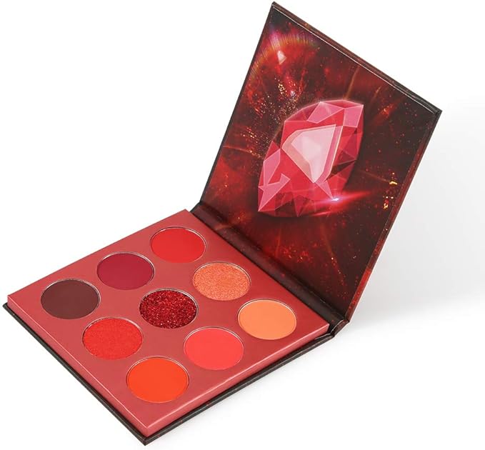 Docolor 9 Colours Blue Eyeshadow Palette Shadow Highly Pigmented Mattes Shimmers Naked Smokey Glitter Cream Colorful Powder Waterproof Makeup PaletteSpace - Image 1