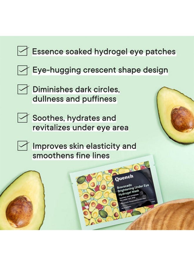 Quench Korean Under Eye Hydrogel Patches For Dark Circles & Puffiness Reduction | Enriched With Vitamin E & Avocado | Instantly Hydrates & Cools | Made In Korea (Pack Of 5) - pzsku/Z31D0C0AA75CA1BF131B8Z/45/_/1730799002/3009234b-89eb-4915-b774-621efc669ce7