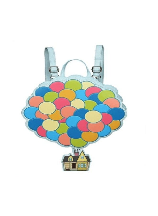 Loungefly Up Balloon House Convertible Mini Backpack / Up Balloon House