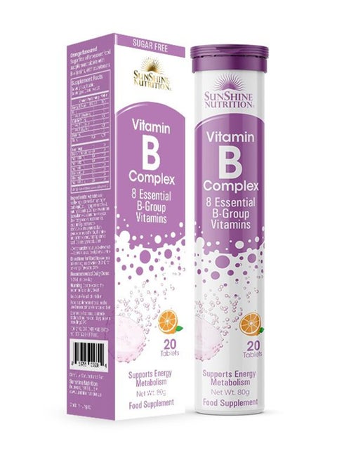 Nutrition B Complex Sugar Free Effervescent, 20 Tablets