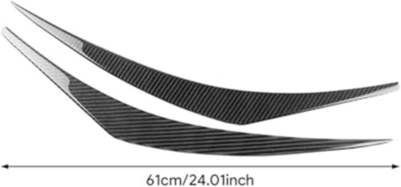 Vuzmode Red Carbon Fiber Headlight Eyebrow for Subaru - Image 3