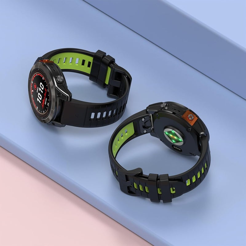 LOKEKE Compatible with Garmin Epix Pro Replacement Wrist Band - 20mm Replacement Silicone Wrist Watch Band Strap Compatible with Garmin Epix Pro - Image 5