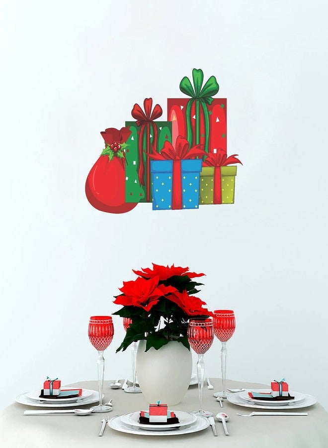 Byte Shop Santa's Gifts for Kids PVC Vinyl self Adhesive Wall Sticker (Ideal Size on Wall: 40 cm x 61 cm, Multicolour) - Image 4