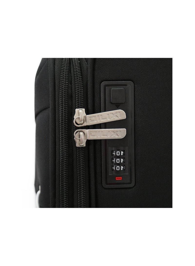 DILIXI طقم حقائب أمتعة بعجلات من الجانب الناعم، 3 قطع، أسود (S-20"،M-24"،L-28") - Image 4