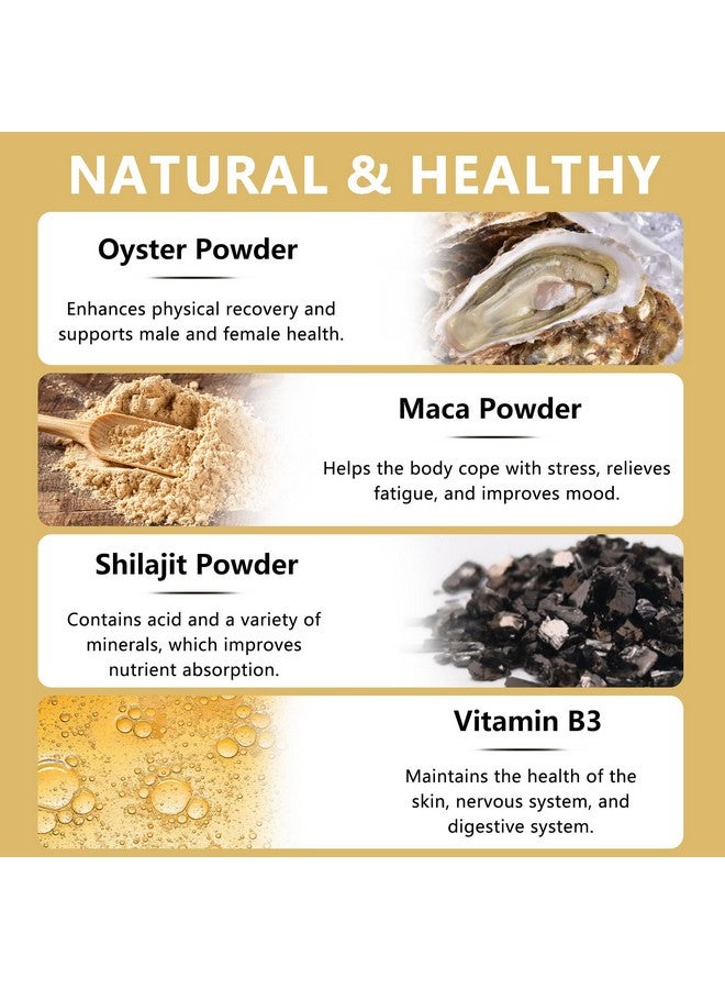 Rulinal Boost Gummies for Men | Oyster Shilajit Gummies for Adults | Enhances Strength & Immune Support | with Oyster, Shilajit, Vitamin B3, Maca Powder | Non-GMO & Vegan | 60 Gummies - Image 5