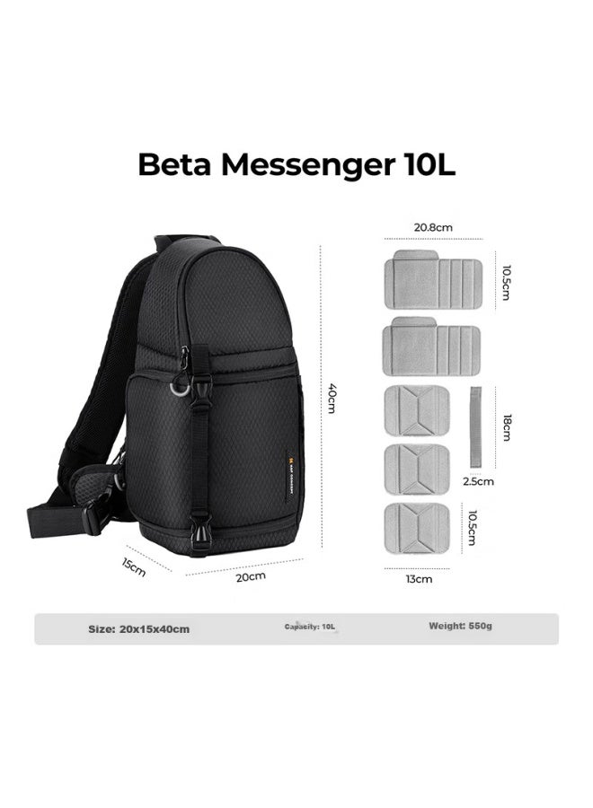 K&f Concept Camera Bag Single Shoulder Crossbody Bag Mirrorless Camera Photography Bag One Camera Two Lenses Multi-functional Professional Portable Large Capacity Crossbody Photography Shoulder Bag - Image 3
