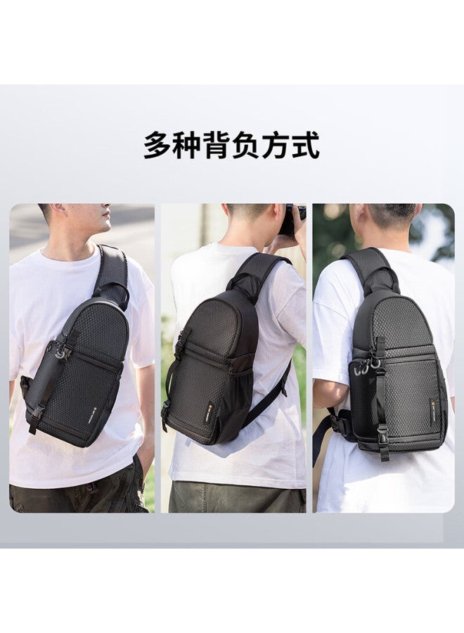 K&f Concept Camera Bag Single Shoulder Crossbody Bag Mirrorless Camera Photography Bag One Camera Two Lenses Multi-functional Professional Portable Large Capacity Crossbody Photography Shoulder Bag - Image 1