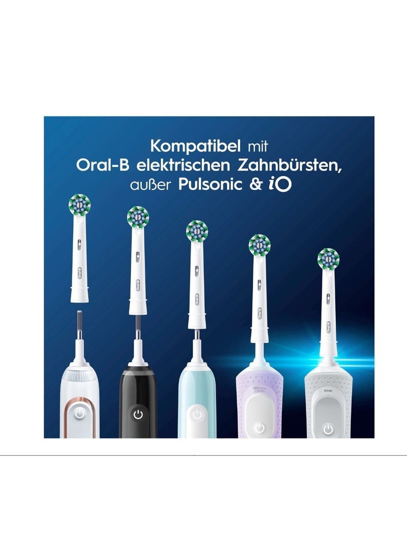 Oral-B Sensitive Clean Electric Toothbrush Head, X-Shaped & Extra Soft Bristles for Gentle Brushing & Plaque Removal, Pack of 4 Toothbrush Heads, White (Packing May Vary) - view 3