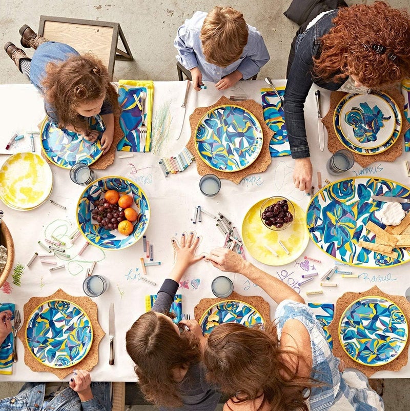Juliska Splatter and Spin Melamine Yellow Dinner Plate - Image 3