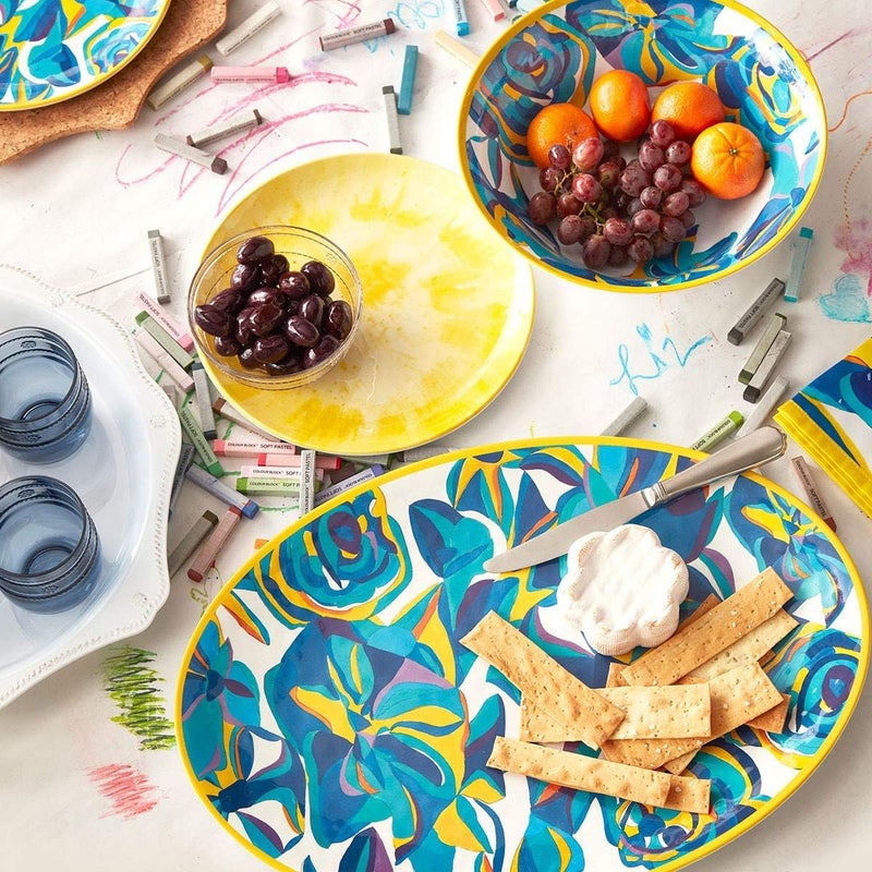 Juliska Splatter and Spin Melamine Yellow Dinner Plate - Image 2