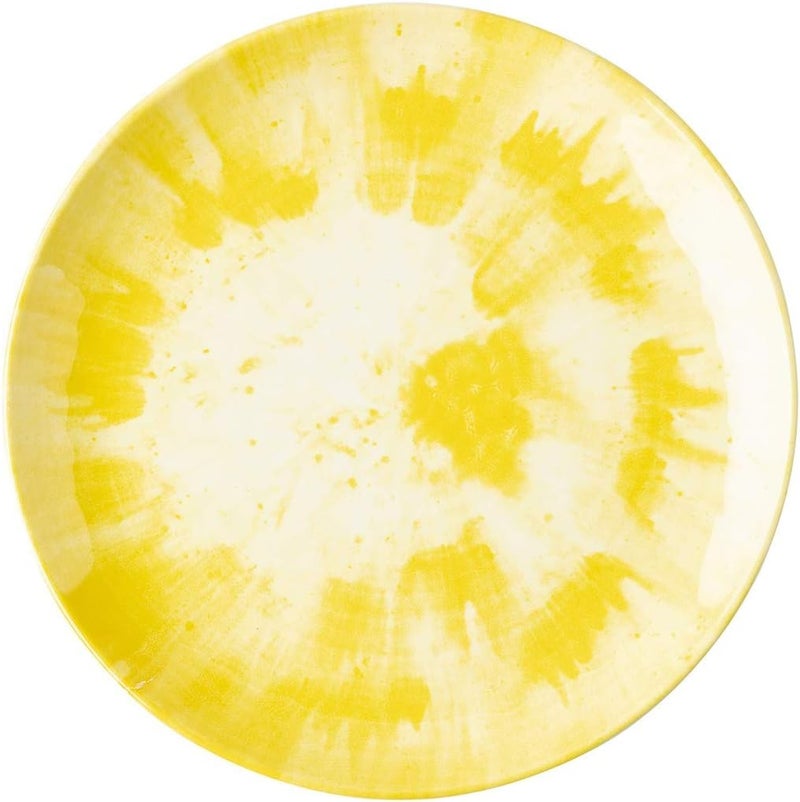 Juliska Splatter and Spin Melamine Yellow Dinner Plate - Image 1