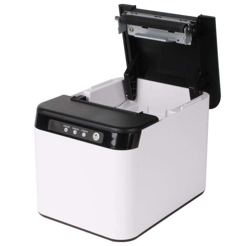 80mm Receipt Printer ESC/POS Thermal Printer Desktop Direct Print USB+LAN Connection High Efficiency with Auto Cutter Large Paper Bin for Shipping Business Restaurant Kitchen Supermarket Store Home Business Retail - Image 3