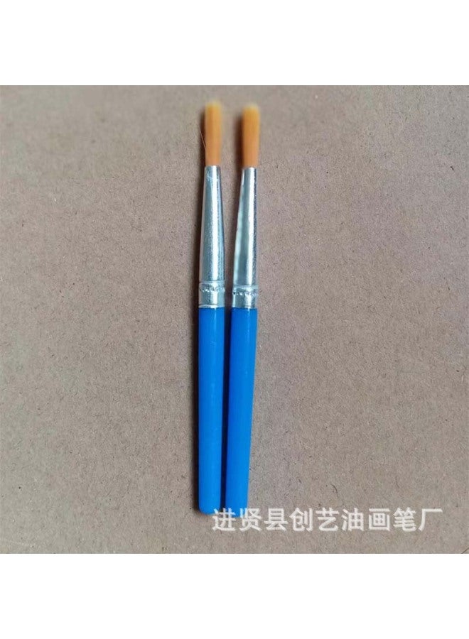 Chuangyi Acrylic Paint Pen Plastic Rod Digital Oil Painting Brush Flat Head Brush Gouline Brush Vinyl Doll Plaster Nylon Pen - Image 1