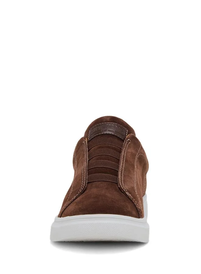 ستيف مادن Sandrai Brown Men's Low-Top Sneakers