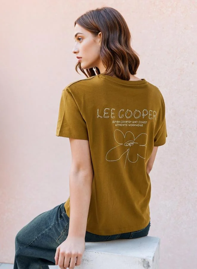 لي كوبر تيشيرت لي كوبر مطرز