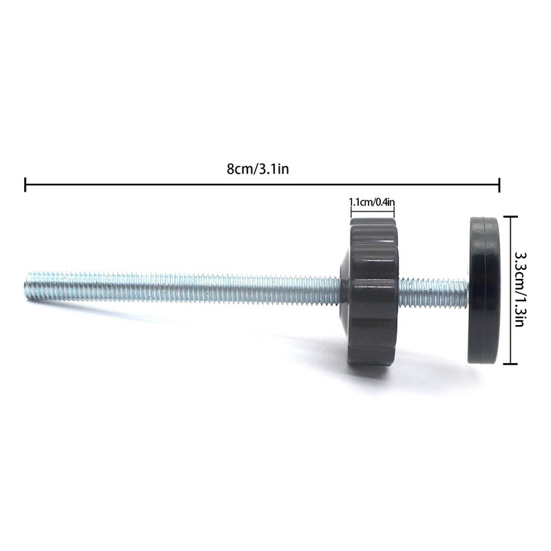 vmaisi 4 Pack 8MM Baby Gate Threaded Spindle Rod 8CM Short for Safety Pressure Gates 