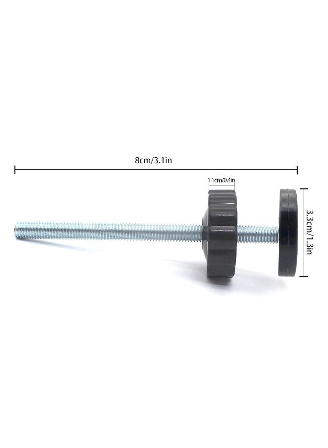 vmaisi عبوة 4 من قضبان اللولب 8MM لبوابة الأطفال - 8CM قصيرة لأمان بوابات الضغط - Image 1