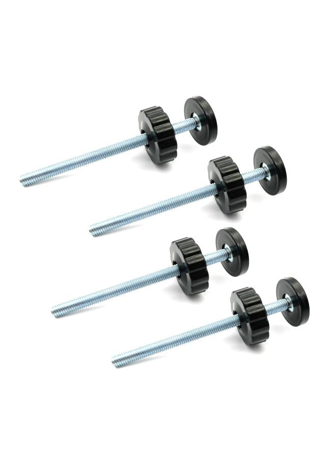 vmaisi عبوة 4 من قضبان اللولب 8MM لبوابة الأطفال - 8CM قصيرة لأمان بوابات الضغط - Image 3