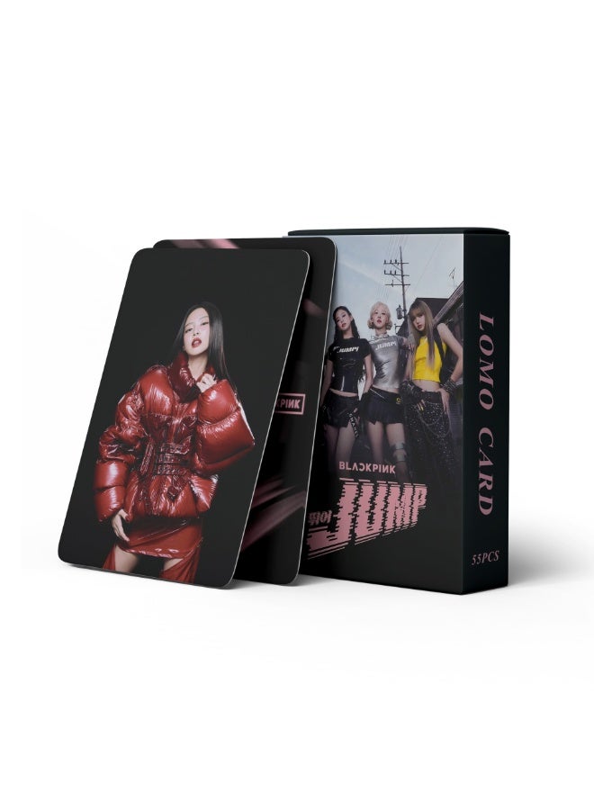 EHOME 55Pcs Black Pink's New Song "JUMP" Released At The Concert Lomo Card - Image 2