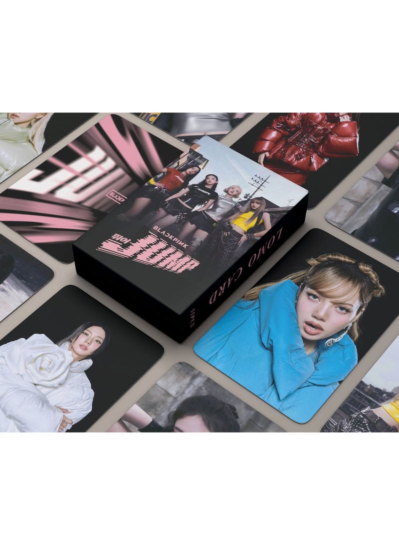 EHOME 55Pcs Black Pink's New Song "JUMP" Released At The Concert Lomo Card - Image 1
