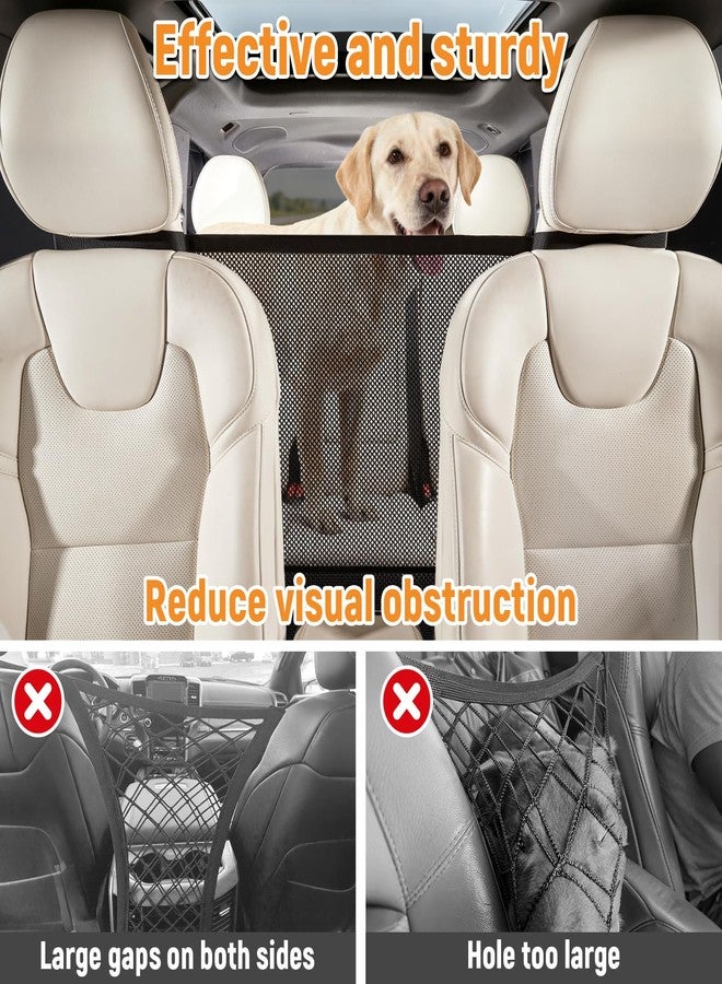 Veitail Dog Car Barrier,Car Divider Net for Dogs,Pet Barrier with Organizer,Dog Barrier for Car,SUV,Truck - Image 4