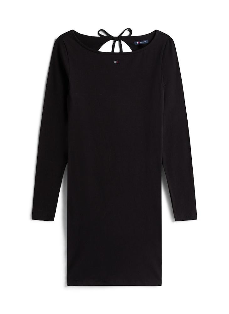 TOMMY JEANS Small Flag Bling A-Line Mini Dress - Image 5