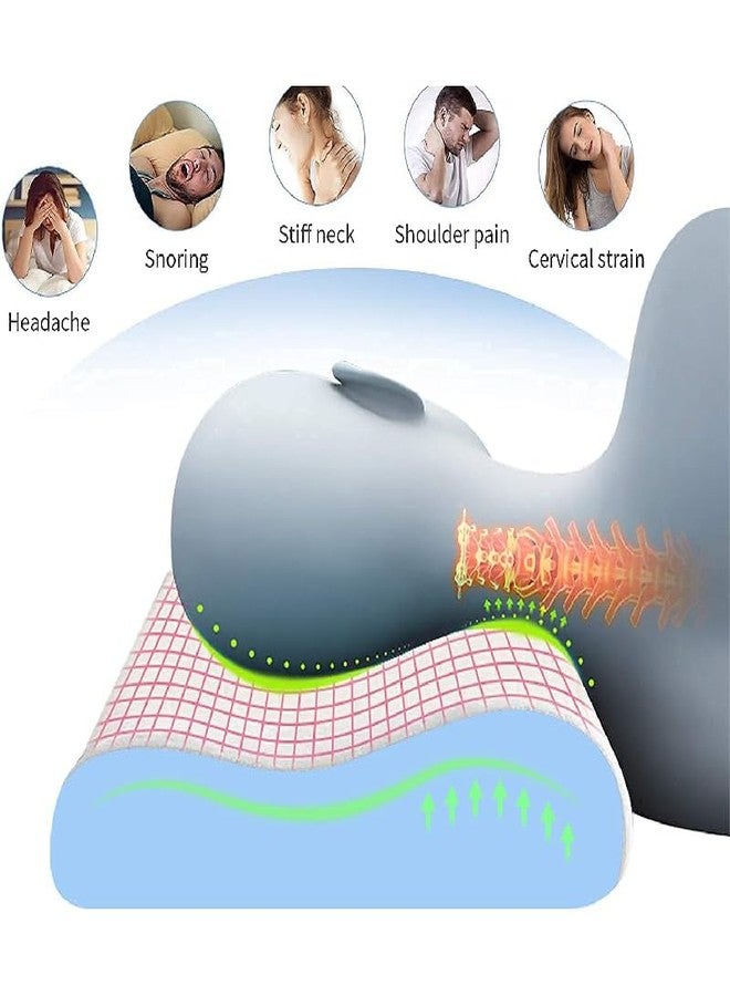MEDTRIX Universal Memory Foam Cervical Pillow for Neck Pain Cervical Spondylitis Relief (Beige) - Image 5