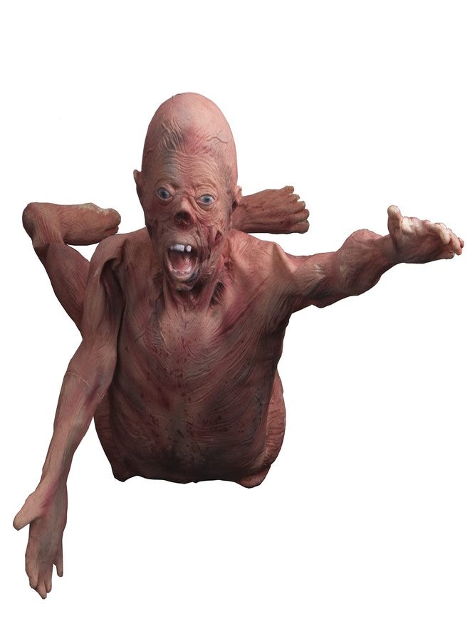 SUNREEK Halloween Bloody Dead Body, 4.6 ft Latex Skinned Full Body Hanging Corpse Torso Halloween Body Parts Props for Haunted House Zombie Halloween Party Decoration - Image 3