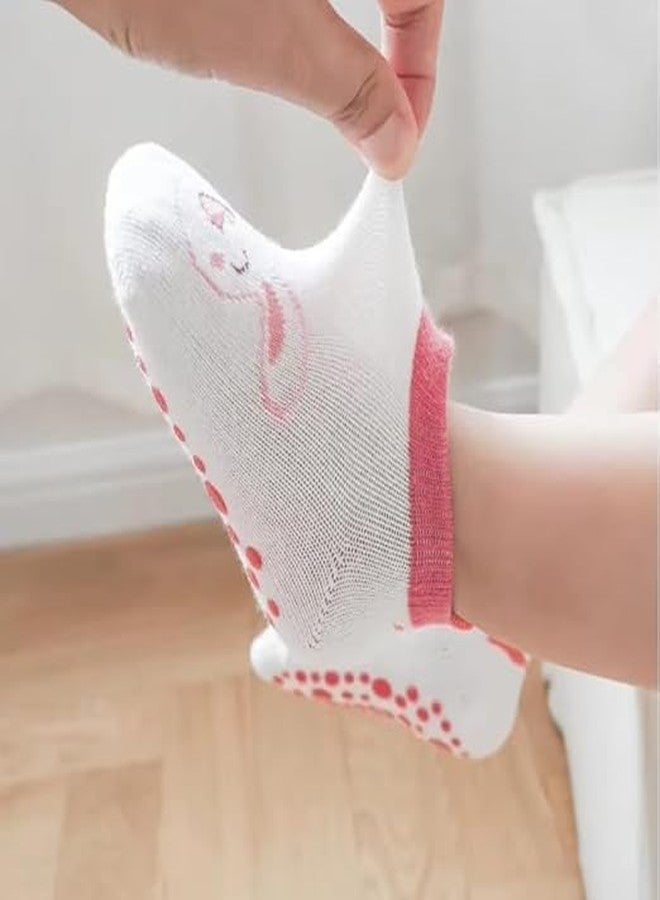 TERI BERI 6 Pairs Baby Warm Socks with Non Skid Soles, 3D Animal Cartoon Grip Cotton Socks with Easy to Walk and Crawl for Newborn (12-36 Months) - Image 4