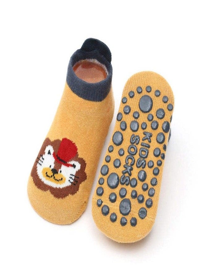 TERI BERI 6 Pairs Baby Warm Socks with Non Skid Soles, 3D Animal Cartoon Grip Cotton Socks with Easy to Walk and Crawl for Newborn (12-36 Months) - Image 2
