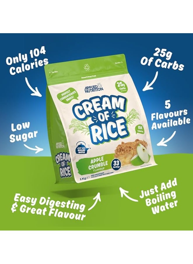 Applied Nutrition - Cream of Rice - Apple Crumble - (1 kg) - Image 1