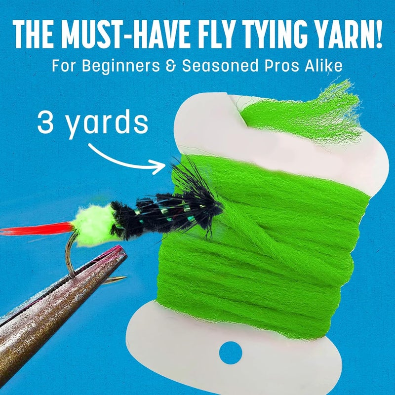 Creative Angler Float Poly Yarn - Professional Synthetic Fly Tying Material - Lightweight & Moisture-Resistant - Perfect for Dry Flies & Strike Indicators (3 Yards) - Image 2