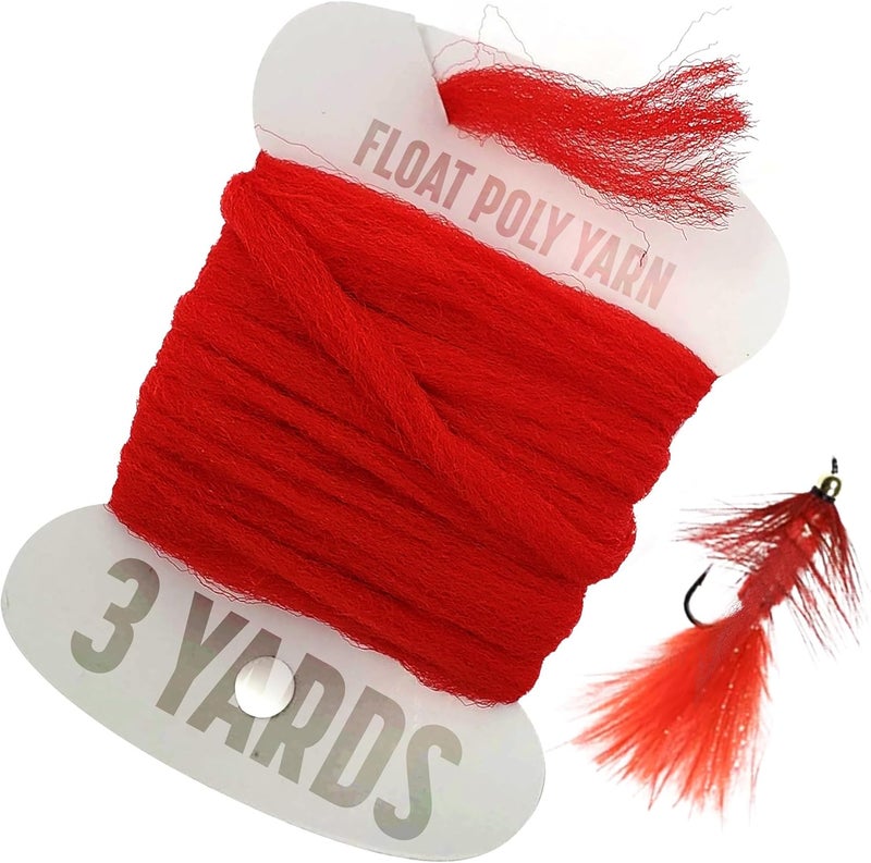 Creative Angler Float Poly Yarn - Professional Synthetic Fly Tying Material - Lightweight & Moisture-Resistant - Perfect for Dry Flies & Strike Indicators (3 Yards) - Image 1