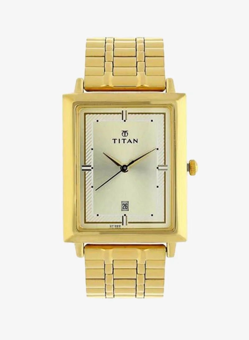 TITAN Men's Metal Analog Watch 1715YM02 - 30 mm