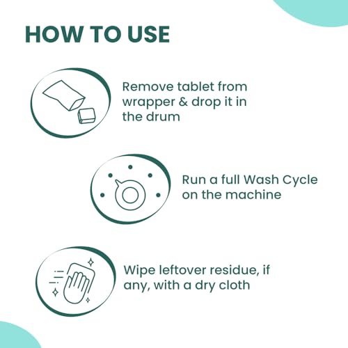 Happi Planet | Washing Machine Cleaner & Descaler Tablets | 8 Tablets | Removes Tough Grime, Limescale & Soap Scum | Used for Top Load & Front Load | Protects Clothes from Residue - Image 5