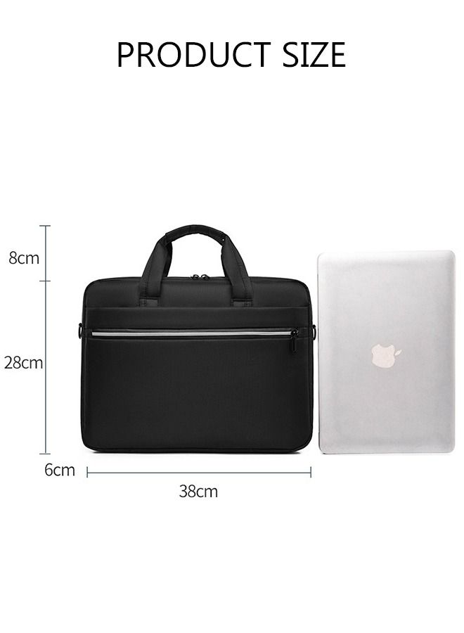 DUNISO 15.6 Inch Laptop Bag Lightweight Large Capacity Computer Bag Travel Business Briefcase Water Resistance Shoulder Messenger Bag for Men and Women Work Office School  - Image 4