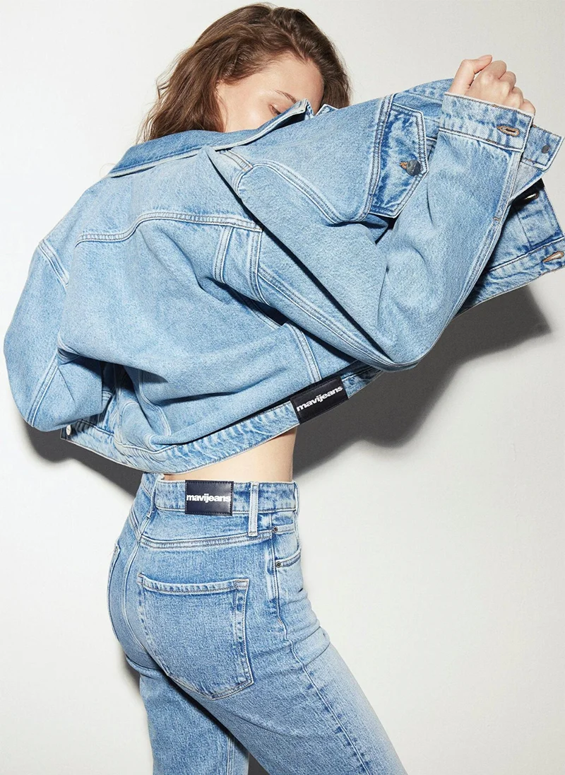 مافي Ruby Light Blue Denim Jacket