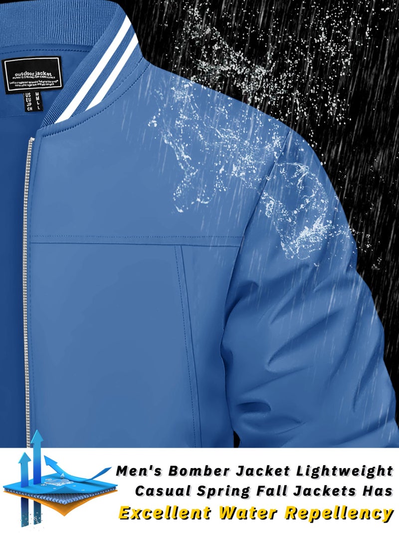 TACVASEN Jackets For Men Lightweight Bomber Jackets For Men Jackets Men's Casual Jacket Outdoor Windbreaker Lightweight Bomber Jacket - Image 2