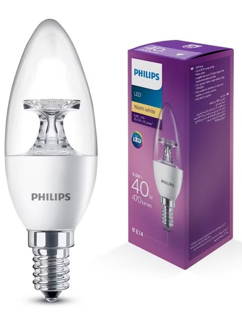LED Lamp, warm white, E14 , 5.5w, 470Lumen, Last Up To 15000H