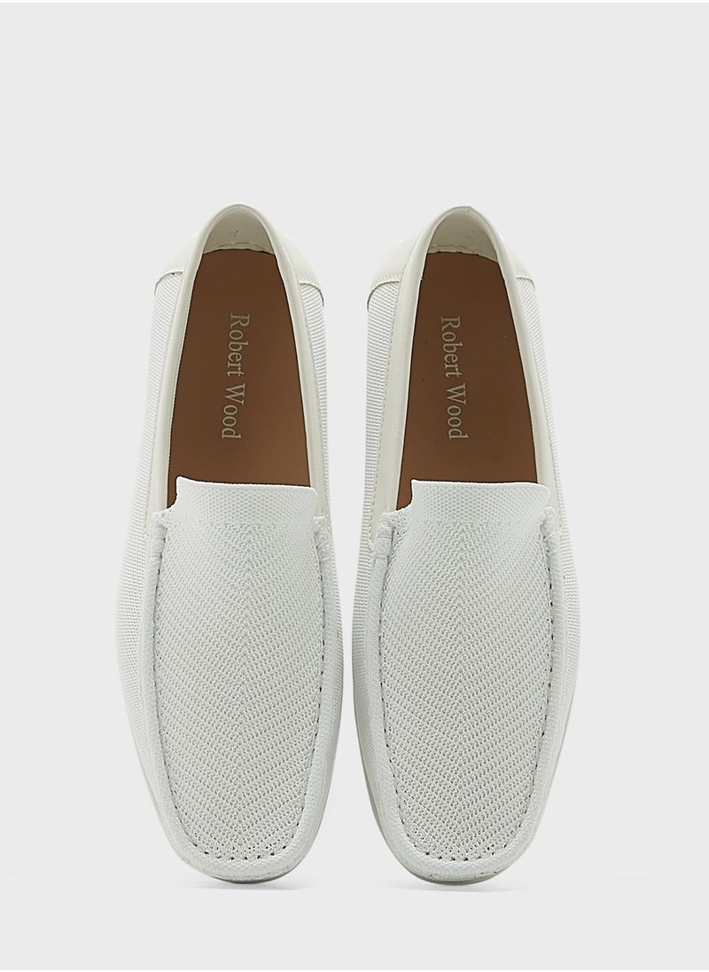 Robert Wood - Knitted Casual Moccasins - Image 1