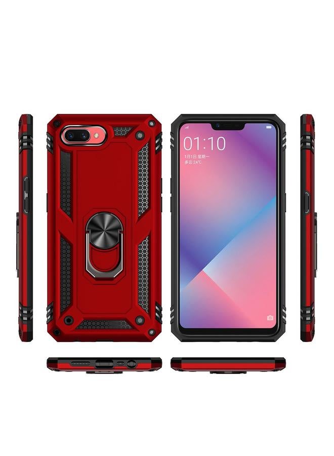 S-TOP Case For OPPO A5 / A3s Shockproof TPU + PC Protective Case with 360 Degree Rotating Holder - Image 3