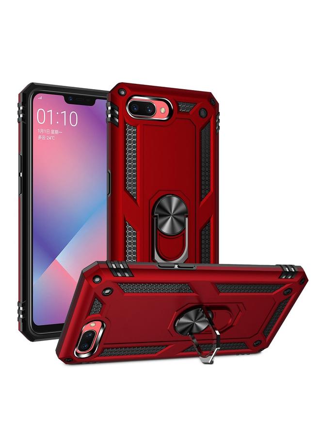 S-TOP Case For OPPO A5 / A3s Shockproof TPU + PC Protective Case with 360 Degree Rotating Holder - Image 4