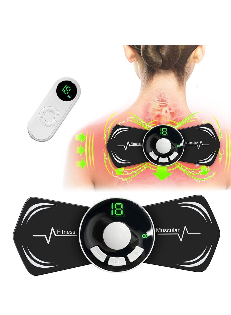 Excefore Neck Massager, Wireless TENS Machine for Pain Relief,  Rechargeable Compact Unit EMS Muscle Stimulator - Image 1